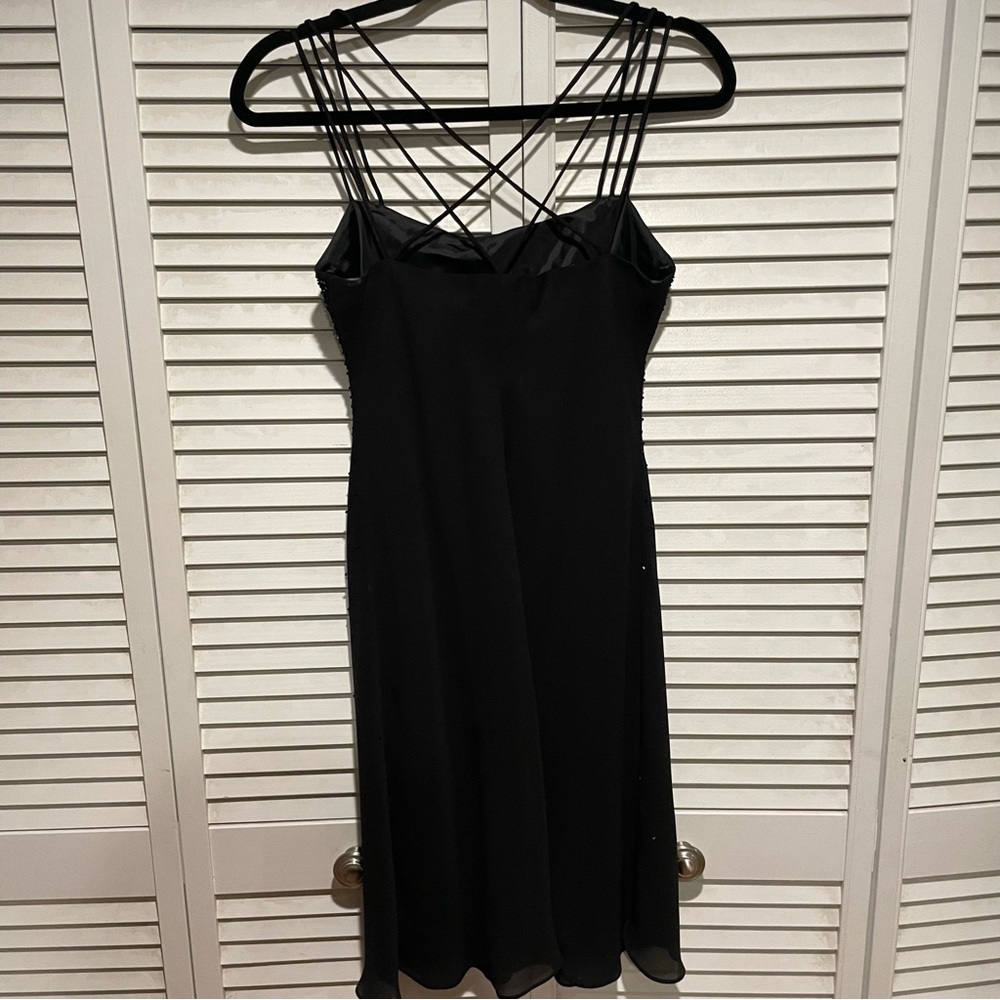 Black Sparkly Mini Dress - Picture 3 of 5